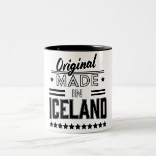 Original in Island hergestellt Zweifarbige Tasse