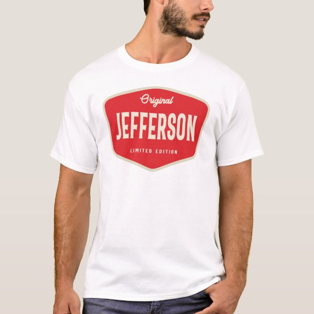 Original Jefferson Funny Name Jefferson T-Shirt (Vorderseite)