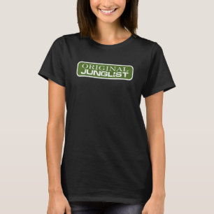 Original Junglist Drum and Bass DnB 90s Green Remi T-Shirt