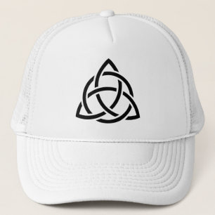 Original keltisches Triquetra Knot schwarze Ikone Truckerkappe