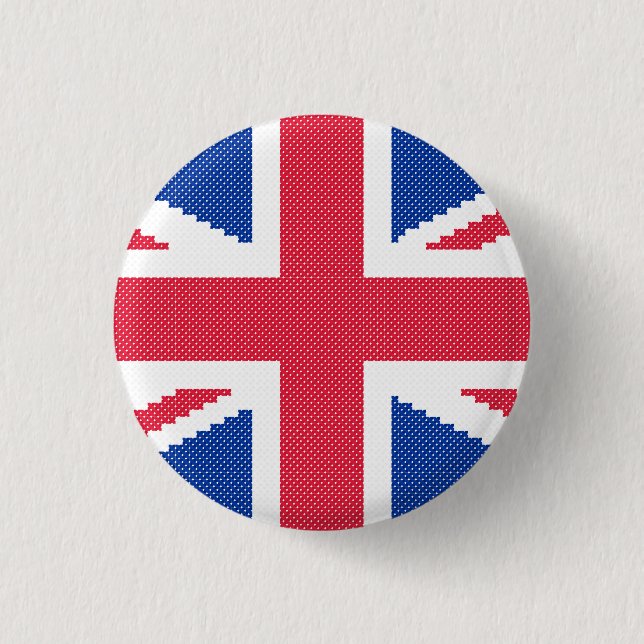 Original Kreuzstich-Designbuchse Button (Vorderseite)