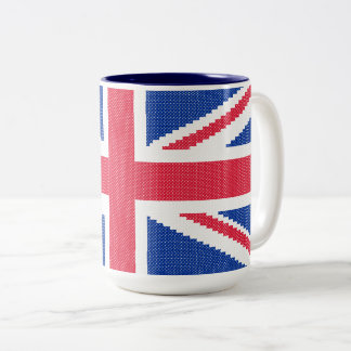 Original Kreuzstich-Designbuchse Zweifarbige Tasse