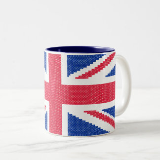 Original Kreuzstich-Designbuchse Zweifarbige Tasse