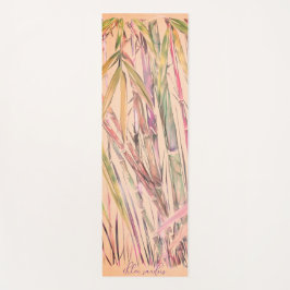 Original Kunst Digitale Wasserfarbe Bamboo Yoga Ma Yogamatte