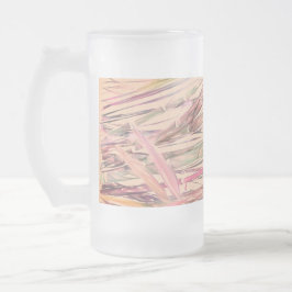 Original Kunst Digitale Wasserfarbe Bambus Mattier Mattglas Bierglas