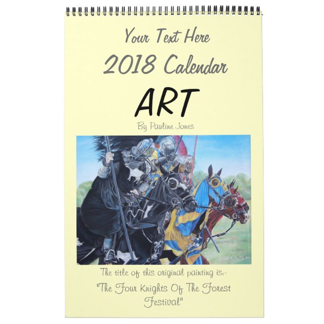 Original Landschaftskunst jousting Hunde Pferde 20 Kalender (Titelbild)