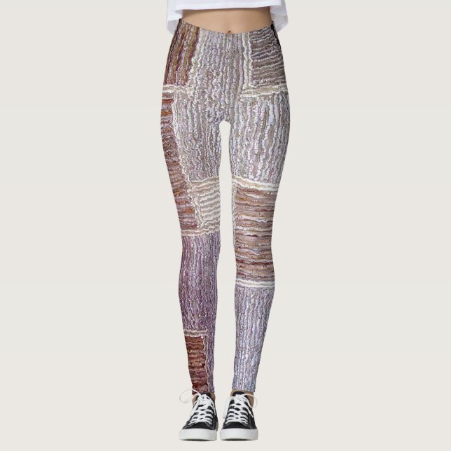 Original Lederteppichkunst Leggings (Vorderseite)