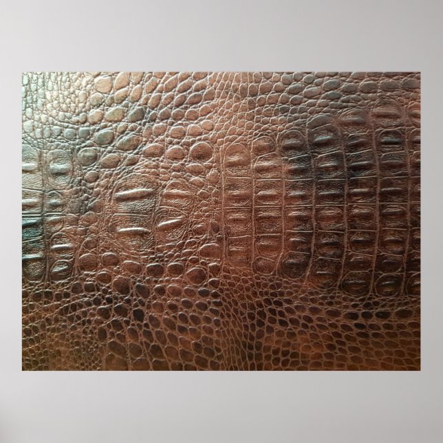 Original Ledertextur Hintergrund nah-up, embo Poster (Vorne)