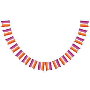 Original Lesbische Flaggenpalette Wimpelkette