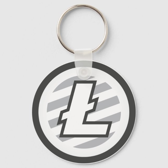 Original Litecoin Logo Symbol Krypto-Coin-Schlüsse Schlüsselanhänger (Vorderseite)