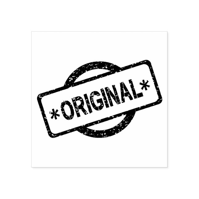 Original-Logo-Rundkreis-Markenbezeichnung Gummistempel (Prägung)