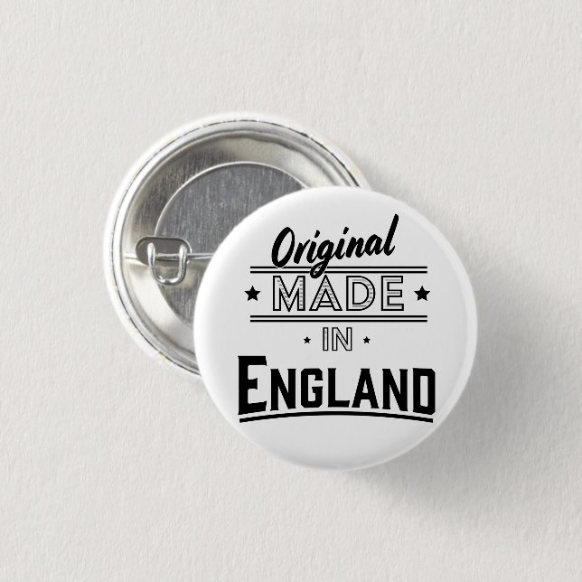 Original Made in England Button (Vorne & Hinten)