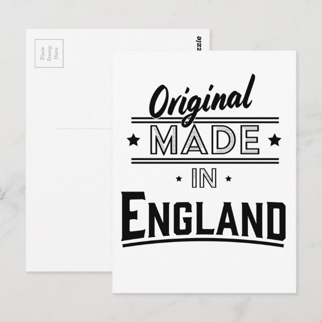 Original Made in England Postkarte (Vorne/Hinten)