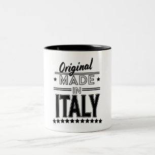 Original Made in Italy-Logo Zweifarbige Tasse