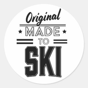 Original Made to Ski Logo Runder Aufkleber