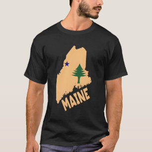 Original Maine State Flag Northern New England T-Shirt