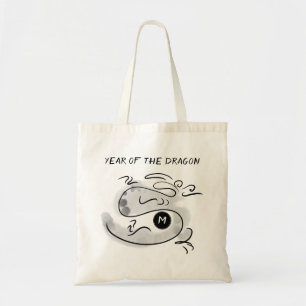 Original Malerei 2 Dragon Jahr 2024 Monogramm TB Tragetasche