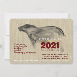 Original Malerei OX Vietnamese Neujahr 2021 PI