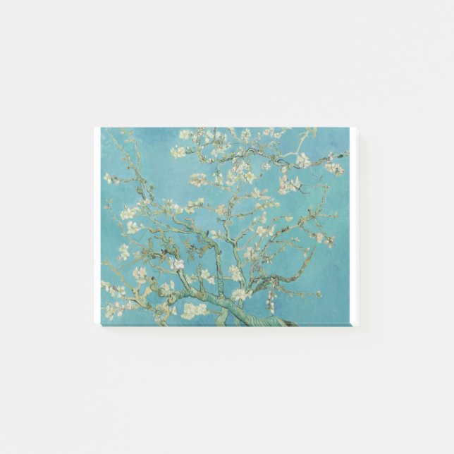 Original-Mandelblüten Post-it Klebezettel (Vorderseite)