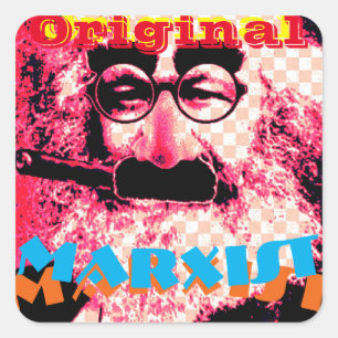 Original MARXist-Aufkleber Quadratischer Aufkleber