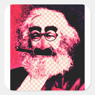 Original MARXist-Aufkleber Quadratischer Aufkleber