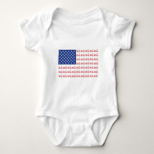 Original-Motorradflagge- Baby Strampler