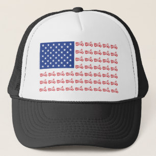 Original-Motorradflagge- Truckerkappe