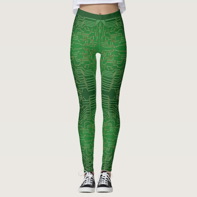 Original-Muster der gedruckten Schalttafel Leggings (Vorderseite)