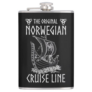 Original Norwegian Cruise Line - Nostalgische Reis Flachmann