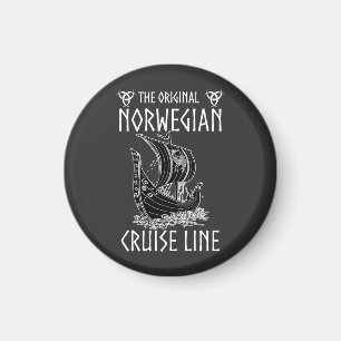 Original Norwegian Cruise Line - Nostalgische Reis Magnet