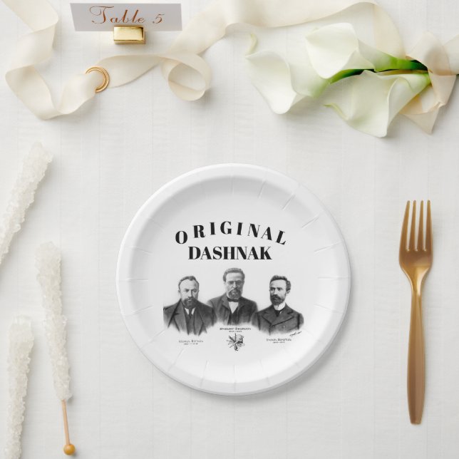 Original Papierplatte Pappteller (Hochzeit)