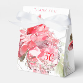 Original Peony Wasserfarben 50. Geburtstag dank FB Geschenkschachtel