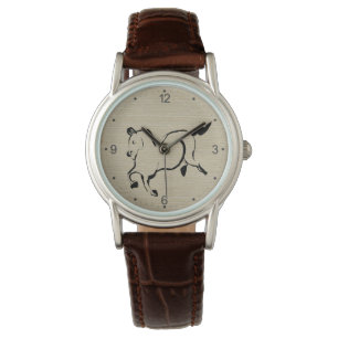 Original-Pferdemalerei Chinesisches Zodiakus Gebur Armbanduhr