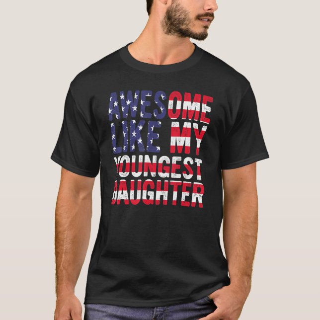 Original Phantastisch wie mein jüngster Vater T-Shirt (Vorderseite)