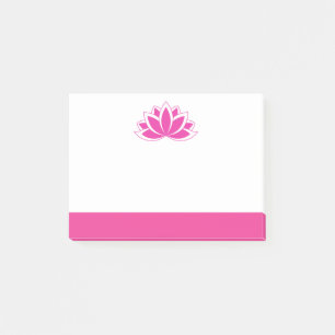 Original Pink Buddhist Symbol Lotus Blume Post-it Klebezettel