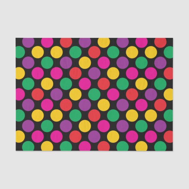 Original Polka Dots - Anpassbarer Hintergrund Seidenpapier (Vorderseite)
