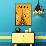 Original-Poster Eiffelturm auf Rückwand Poster<br><div class="desc">Ein Geschenk für die Familie oder Freunde in Paris</div>