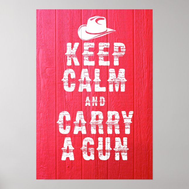 Original Poster: Ruhe Behalten und eine Waffe trag Poster (Vorne)