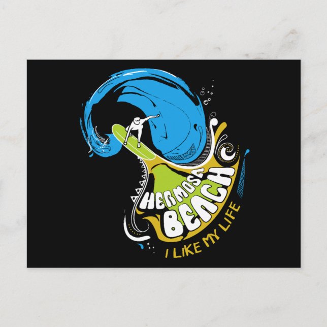 Original Postkarte "Ich mag mein Leben" (Vorderseite)