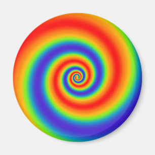 Original Rainbow Gradient farbenfroher Spiraleffek Magnet