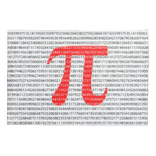 Original red number pi day mathematical symbol kissenbezug
