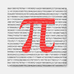 Original red number pi day mathematical symbol magnet