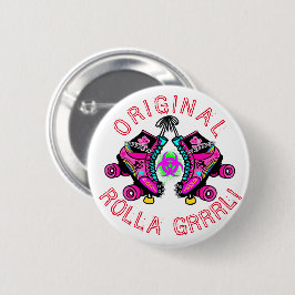 Original Roller Roller Derby Button Button