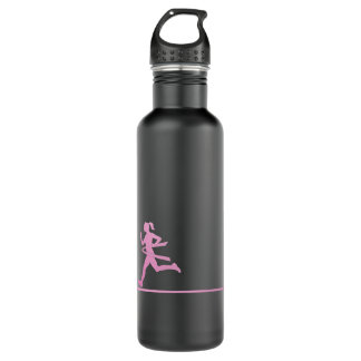 Original Rosa Ribbon Runner Wasserflasche  Edelstahlflasche