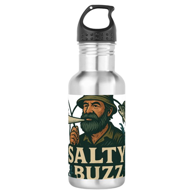 Original Salty Buzz Water Bottle Edelstahlflasche (Vorderseite)