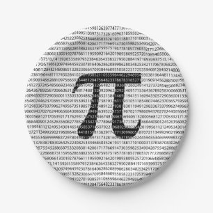 Original schwarze Zahl pi Tag mathematisches Symbo Pappteller