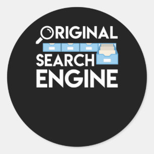 Original Search Motor Design Library Runder Aufkleber