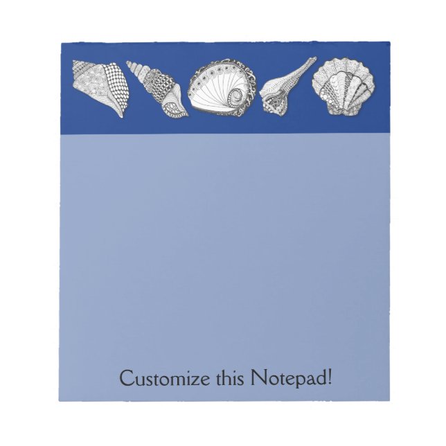 Original Seashell Collection Kunst Notizblock (Vorderseite)