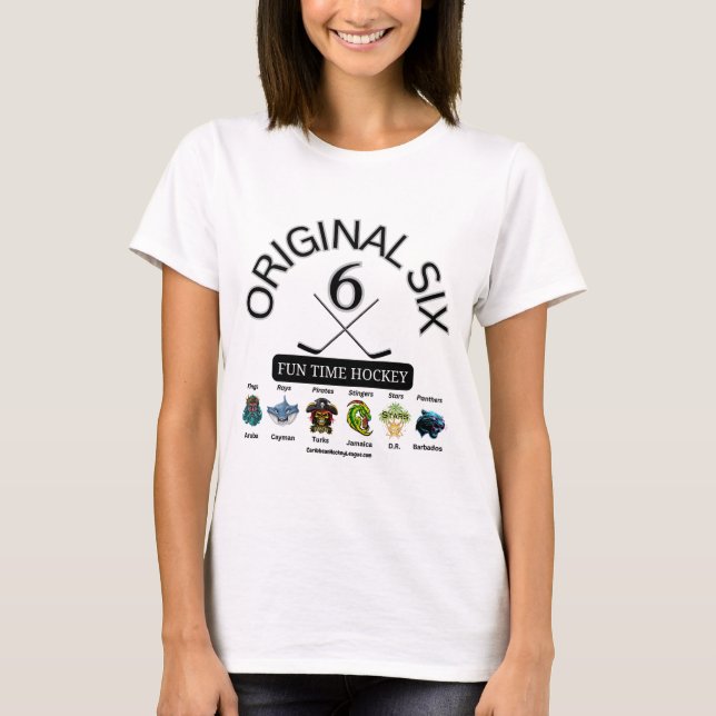 Original Six Fun Time Hockey - CaribbeanHockey T-Shirt (Vorderseite)