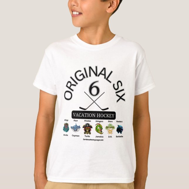 Original Six Vacation Hockey - CaribbeanHockey T-Shirt (Vorderseite)